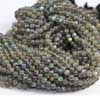 Natural Translucent Labradorite Smooth Polished Round Ball Smooth Beads Length 14 Inches and Size 4mm approx. 